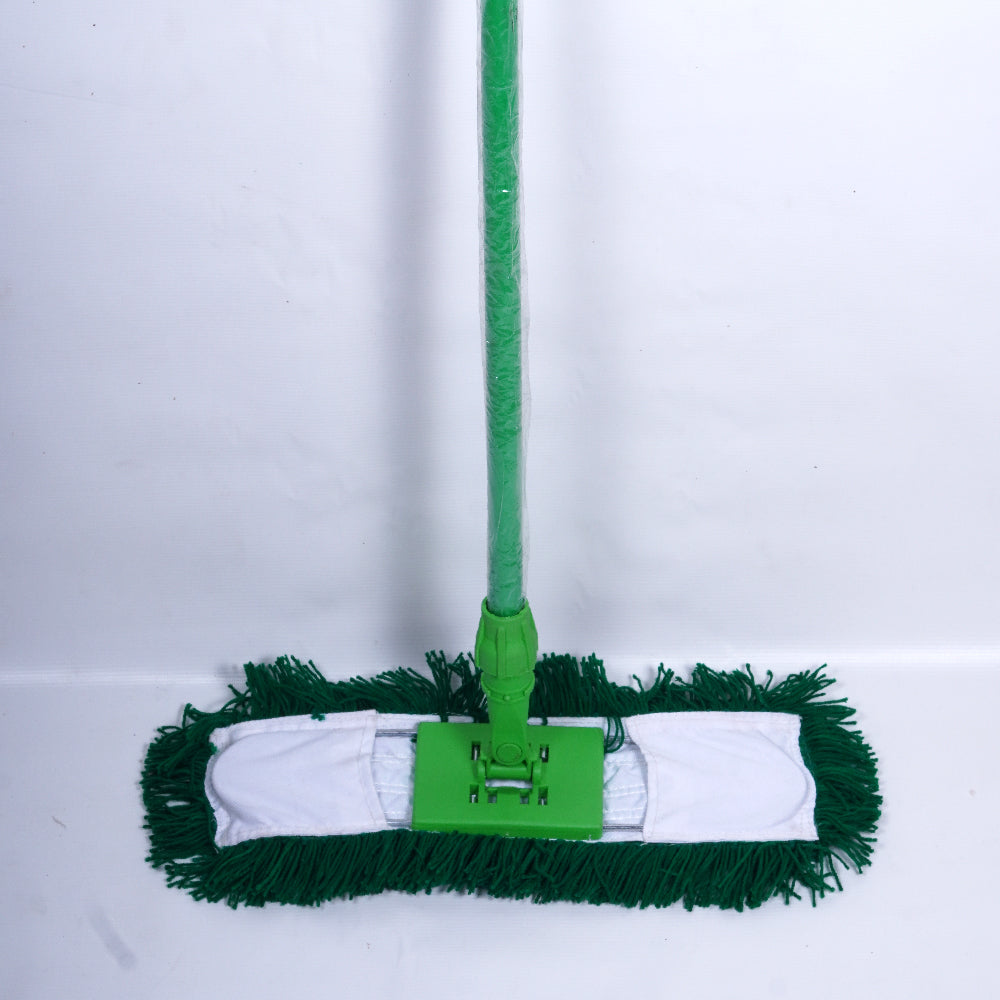 House & Co DUST MOP ACRYLIC + FRAME 40 CM + IRON HANDLE (GREEN)