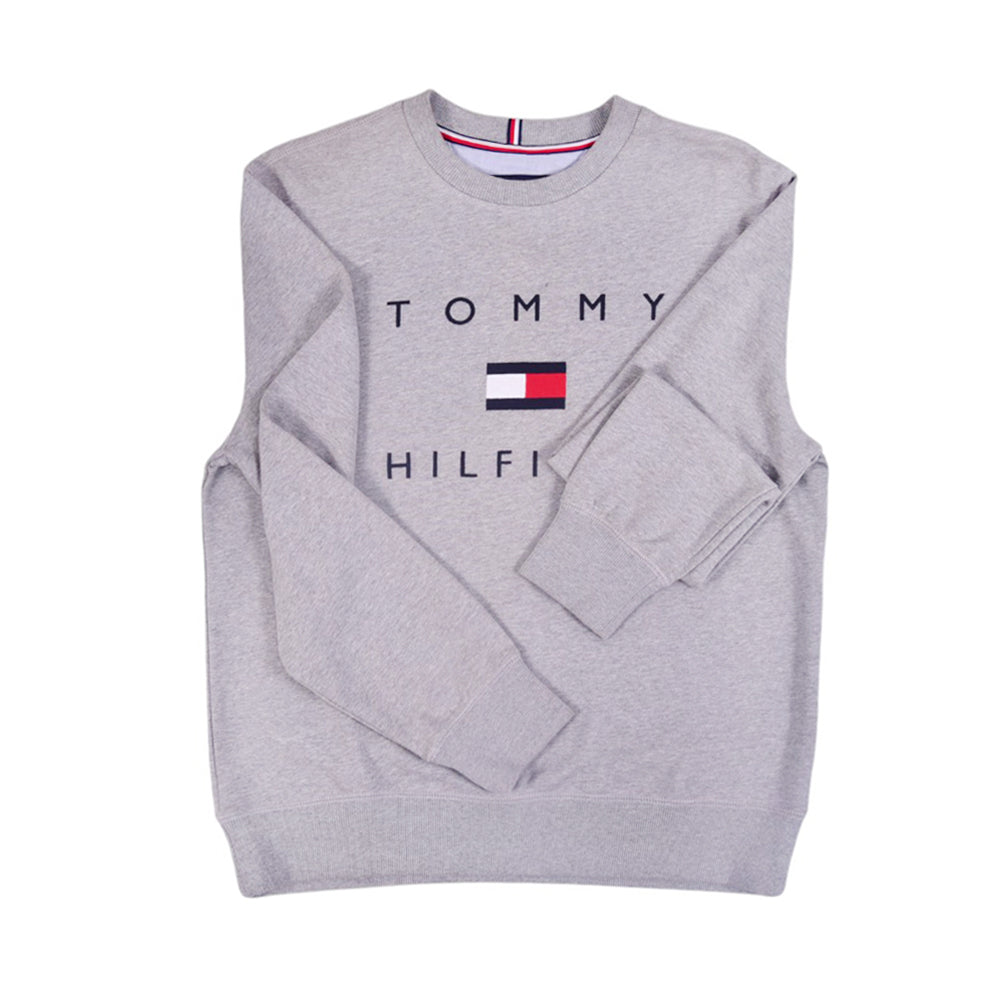 TH MEN L/S SWEAT SHIRT 78J2-282-030 GREY XL (MZ)