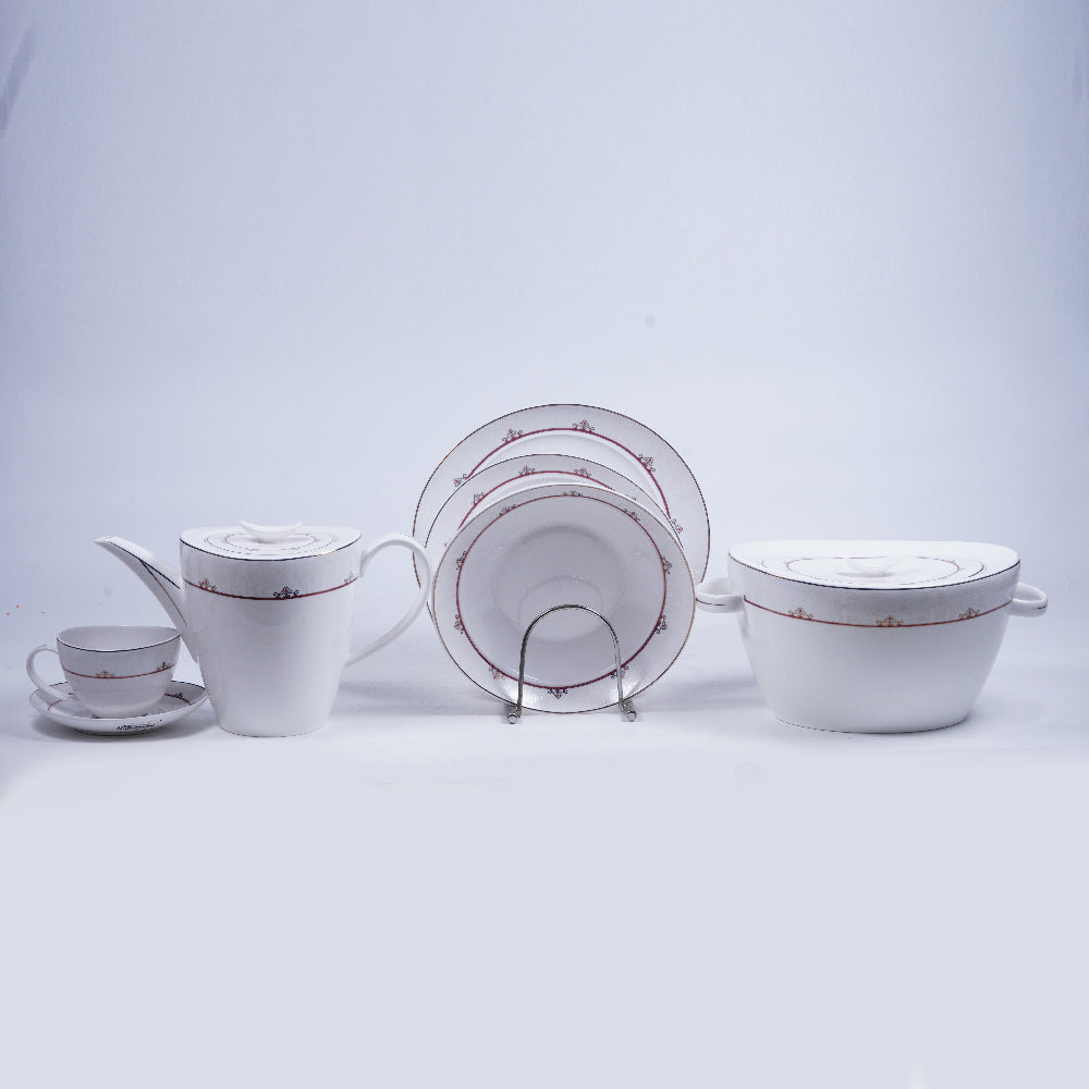 DINNER SET BONE CHINA 85PC 116