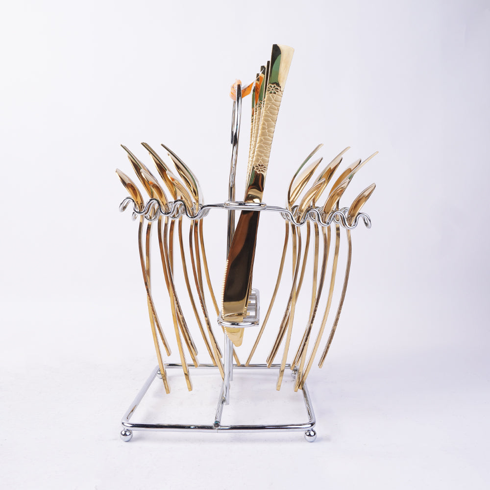 CUTLERY SET 24PC ARSHIA WITH STAND TM478GGS2648