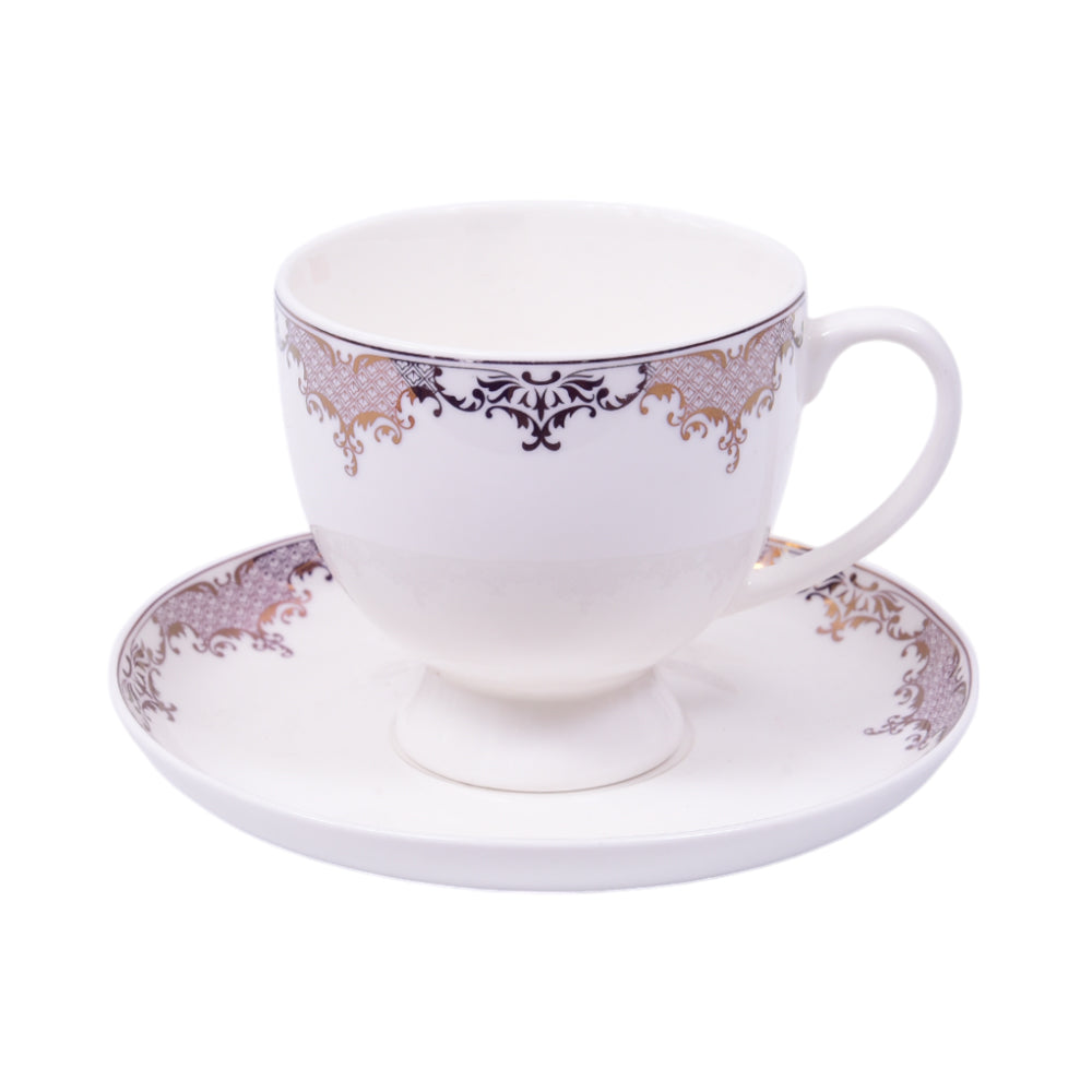 CUP & SAUCER BONE CHINA MORE & MORE FD006 AW (Pack 6)