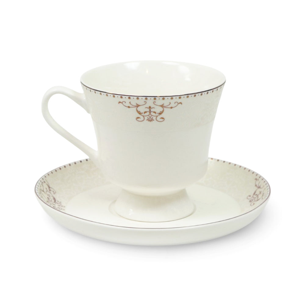 CUP &  SAUCER BONE CHINA JH003 TMC (PACK OF 6)