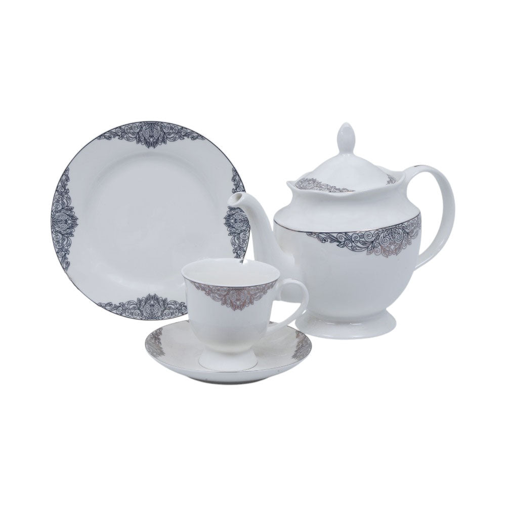 TEA SET 24PC BONE CHINA HS004 AW