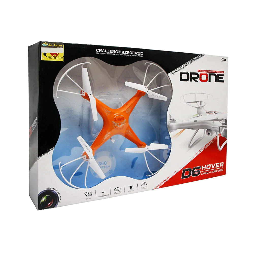 D6 Drone Quadcopter W Camera R/C (14+ Year)