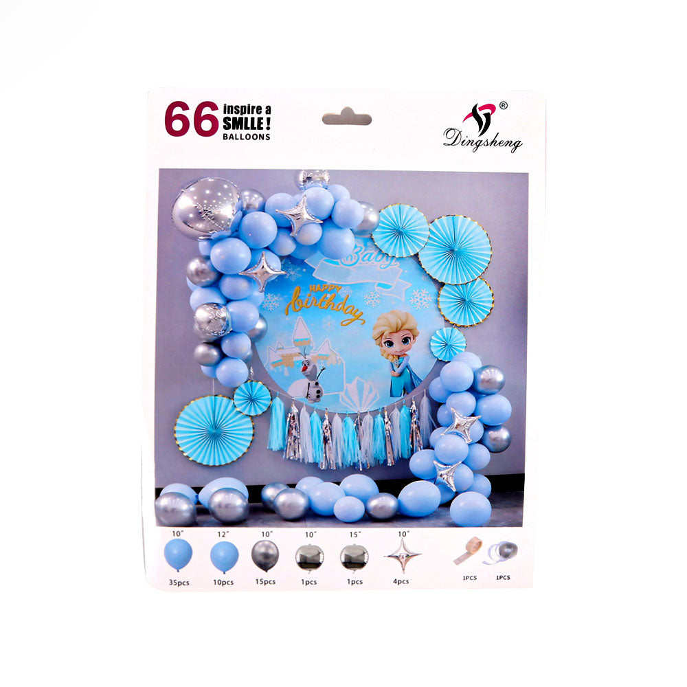 A-6 Birthday Balloon Set Ir 66Pcs