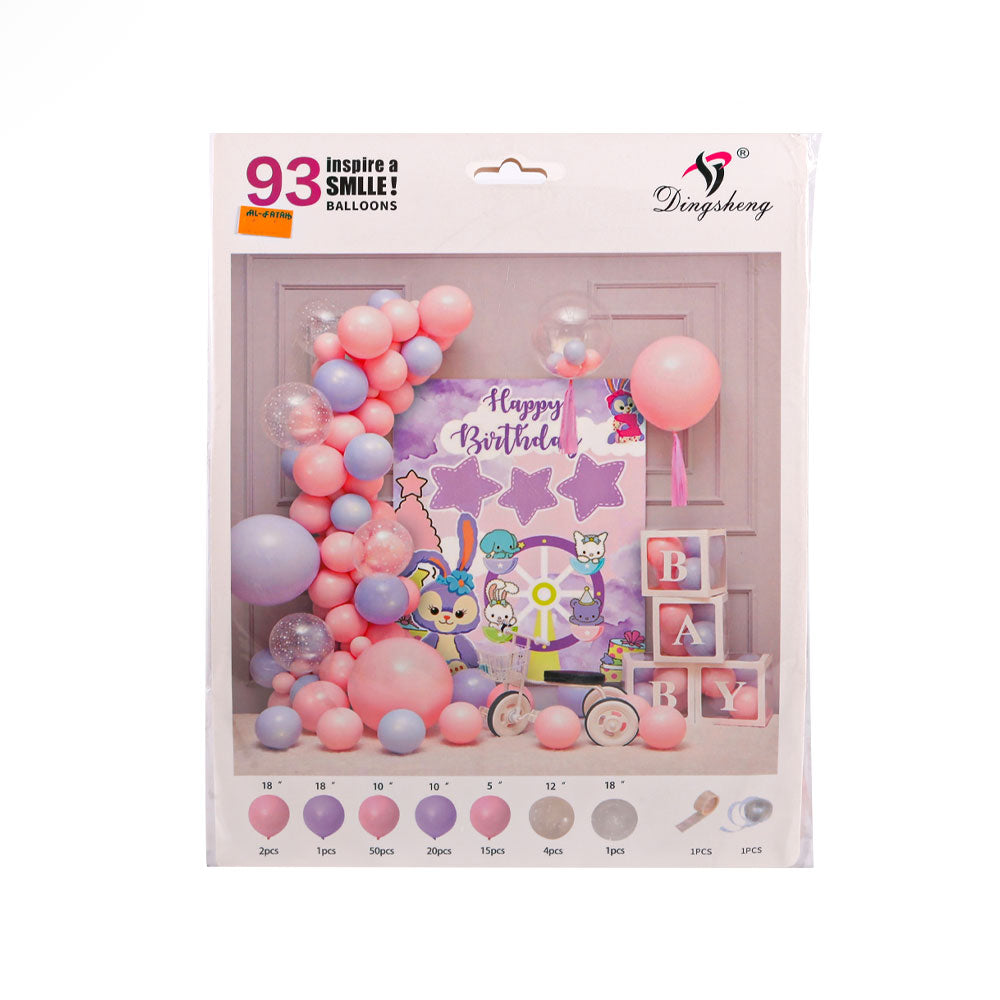 A-3 Birthday Balloon Set Ir 93Pcs