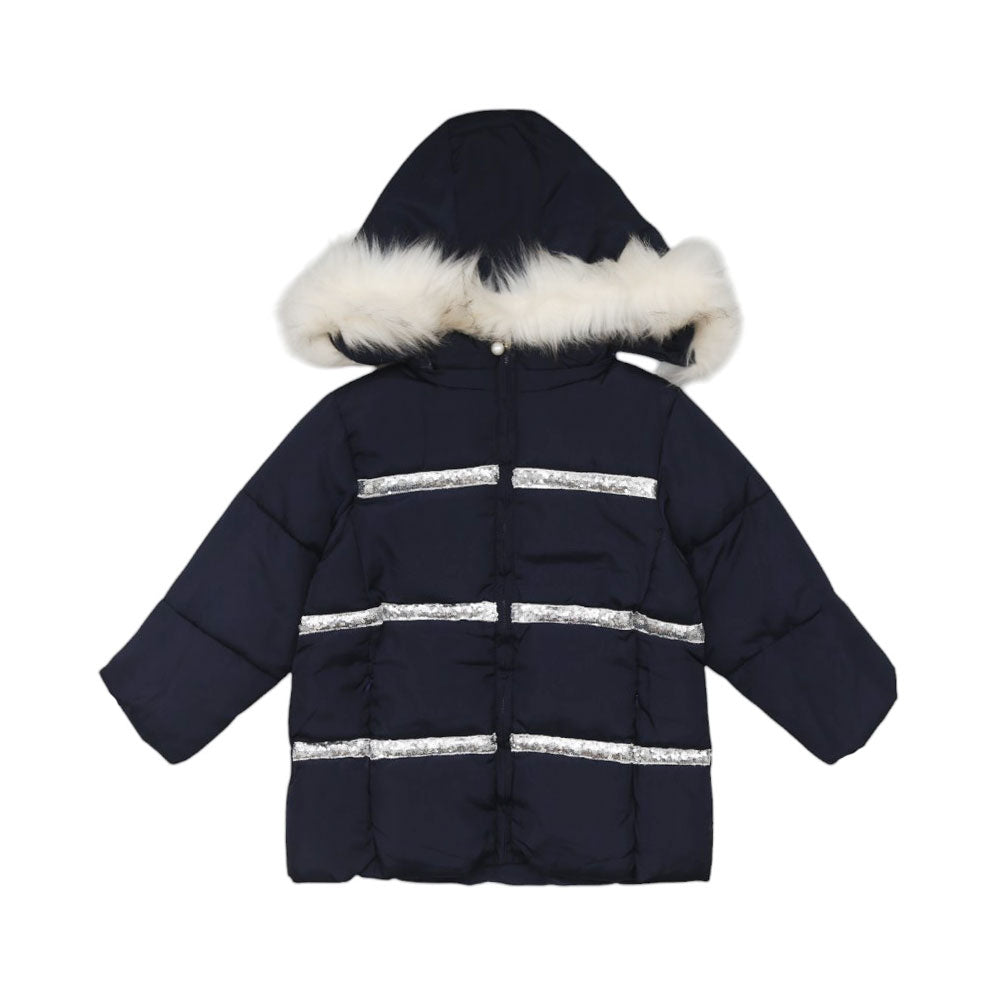 GIRLS L/S JACKET QUILTED WITH HOOD IR JY317 MW-21 6-7 YEAR