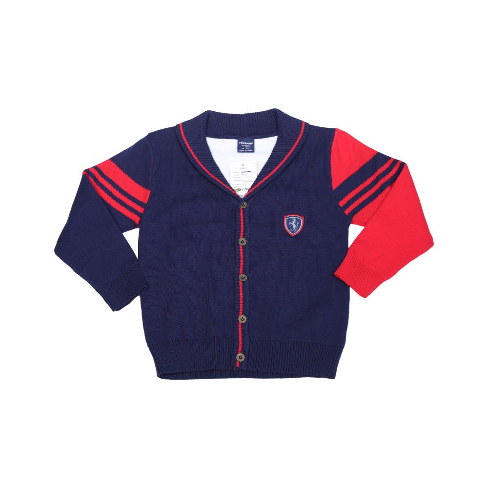 BOYS L/S CARDIGAN SWEATER IR T-7127 MW-21 4-5 YEAR