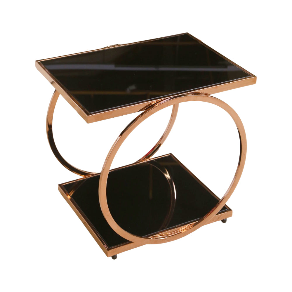 COFFEE TABLE IR D6005 A+B ROSE GOLD