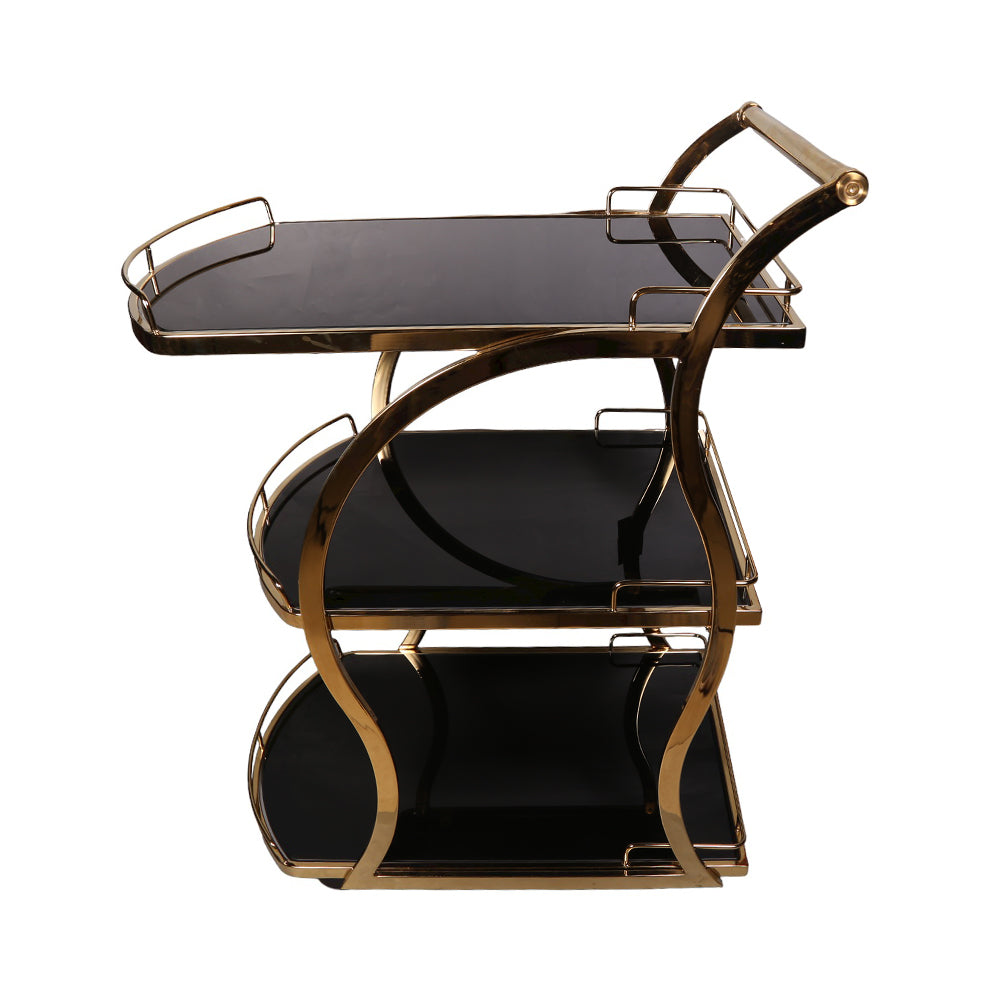Tea Trolley Ir D528 A+B+C Golden