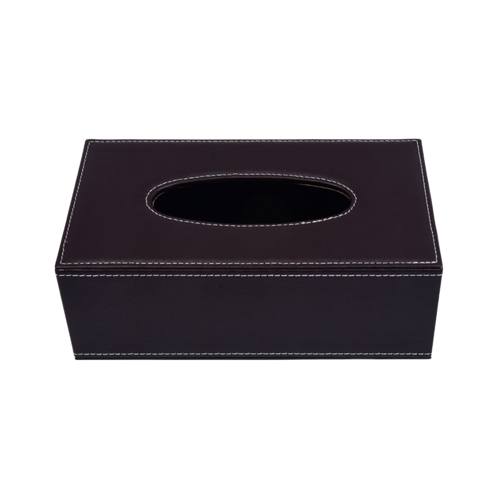 TISSUE BOX LEATHER 3-1