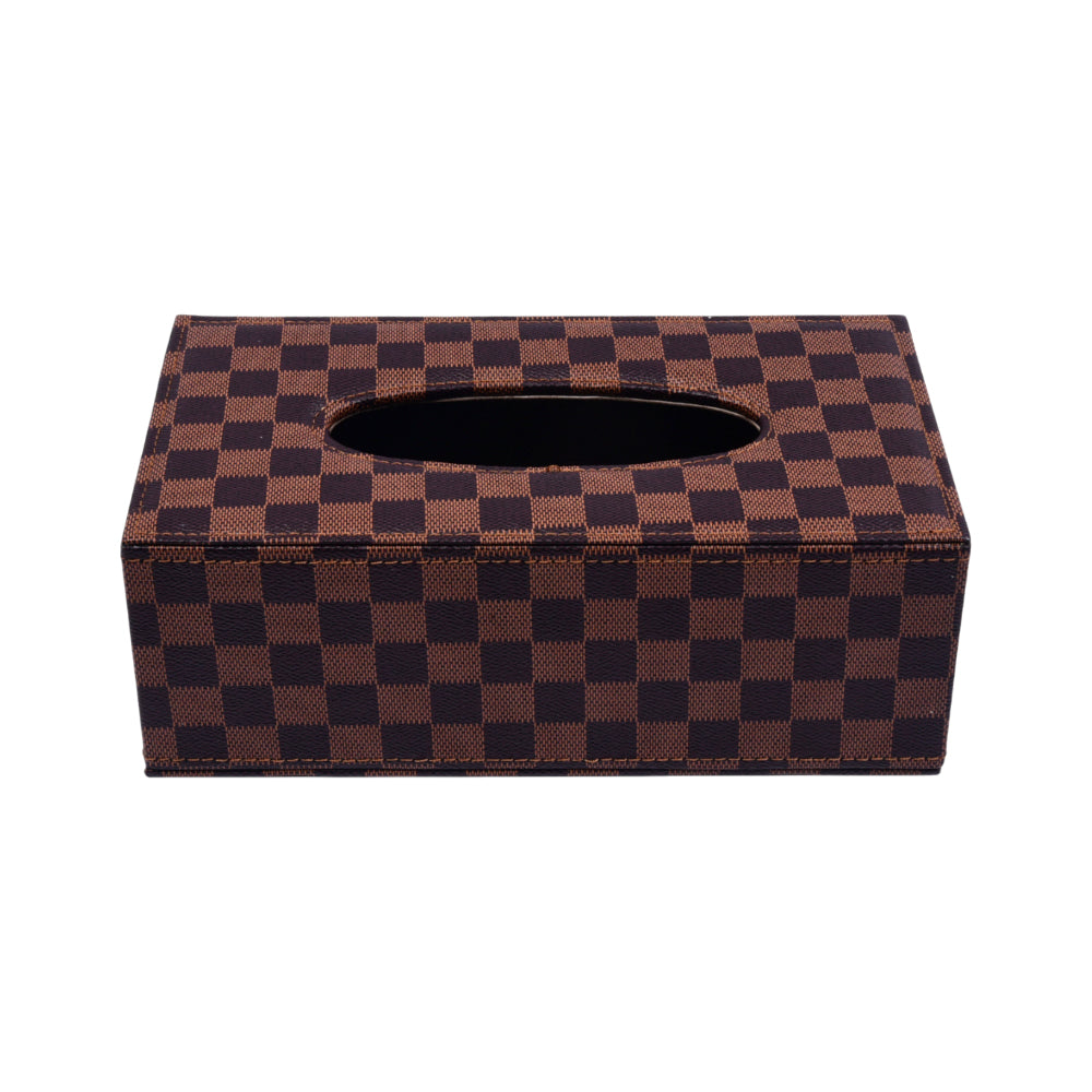 TISSUE BOX LEATHER L-V 3-8