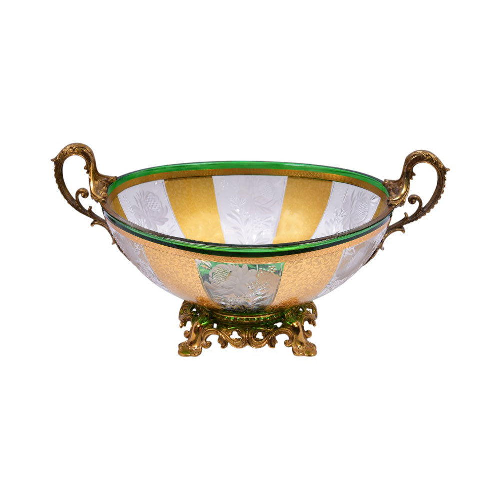 BOWL CRYSTAL BRASS IR H-B16-3014 JSB01-A10