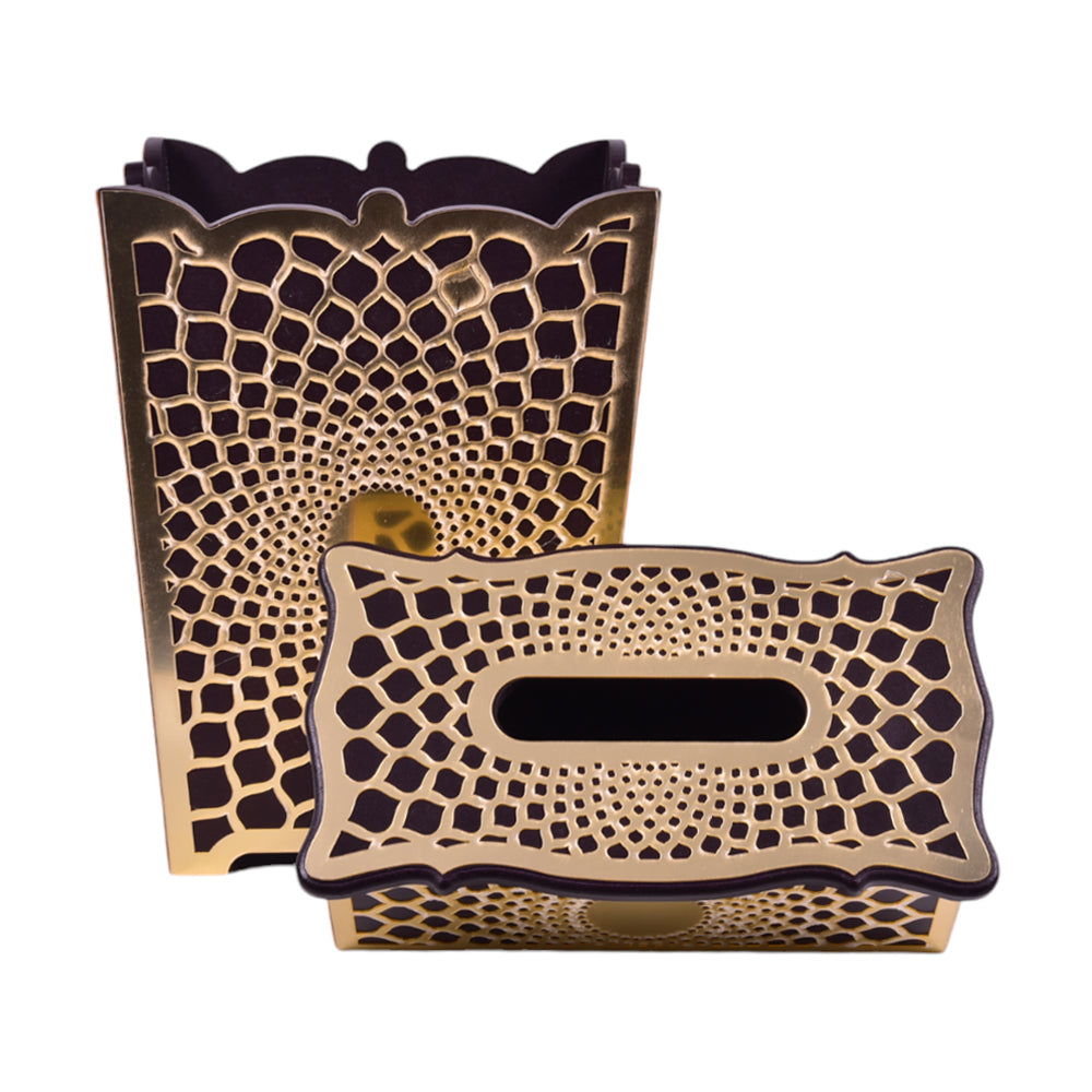 DUSTBIN & TISSUE BOX SET IR 2835-57