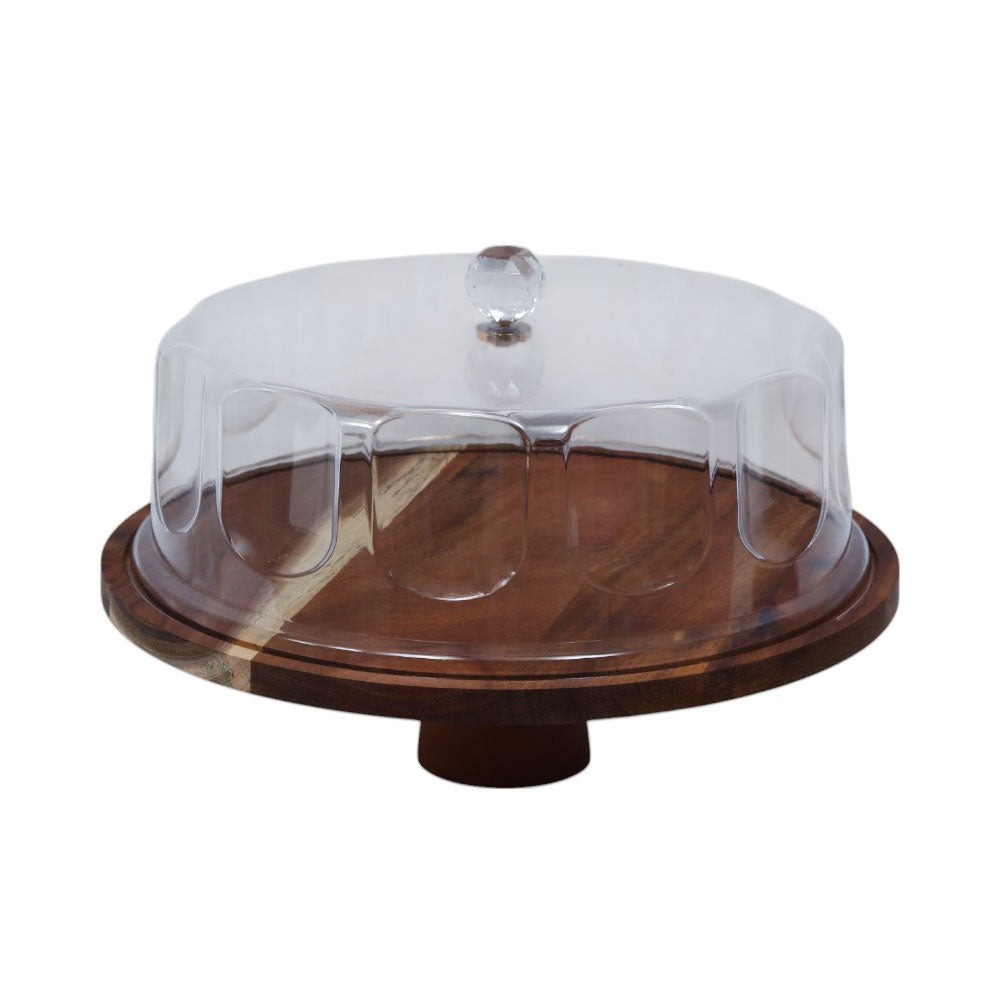 DISH CAKE ACRYLIC WOOD BASE MSJ6506MX