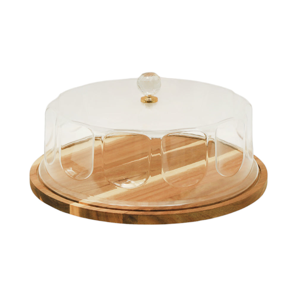 DISH CAKE ACRYLIC WOOD BASE MSJ6506MX 4107M