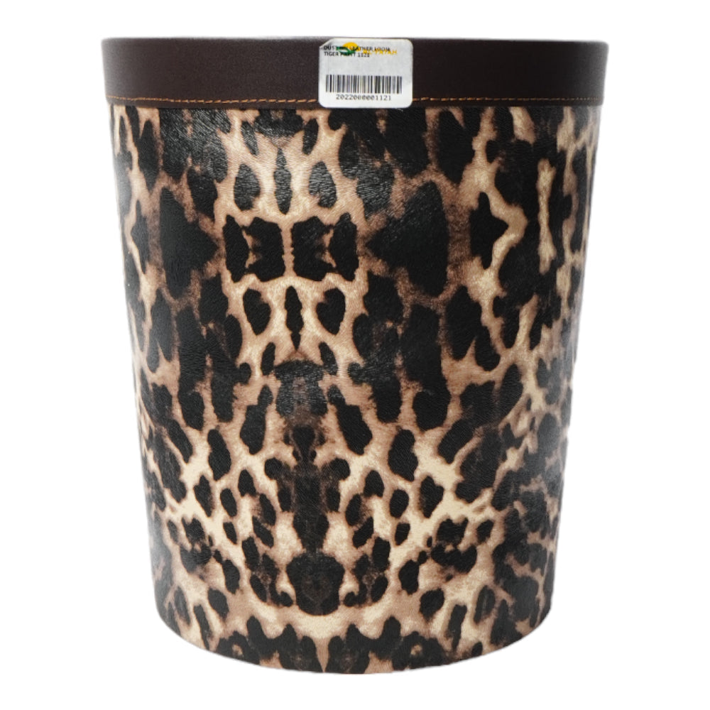 DUST BIN LEATHER LOOSE TIGER PRINT 1121
