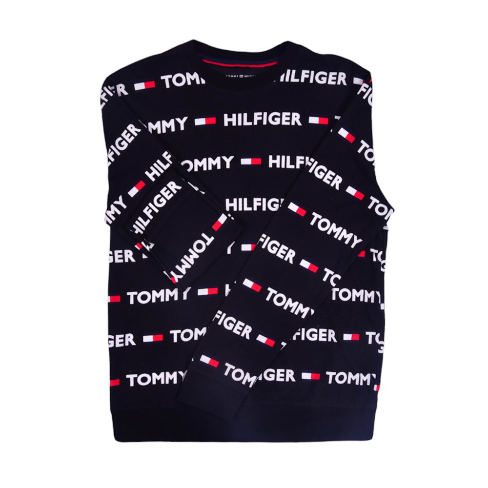 TH MEN L/S SIG SWEAT SHIRT 09T4164 BLK L (IR)