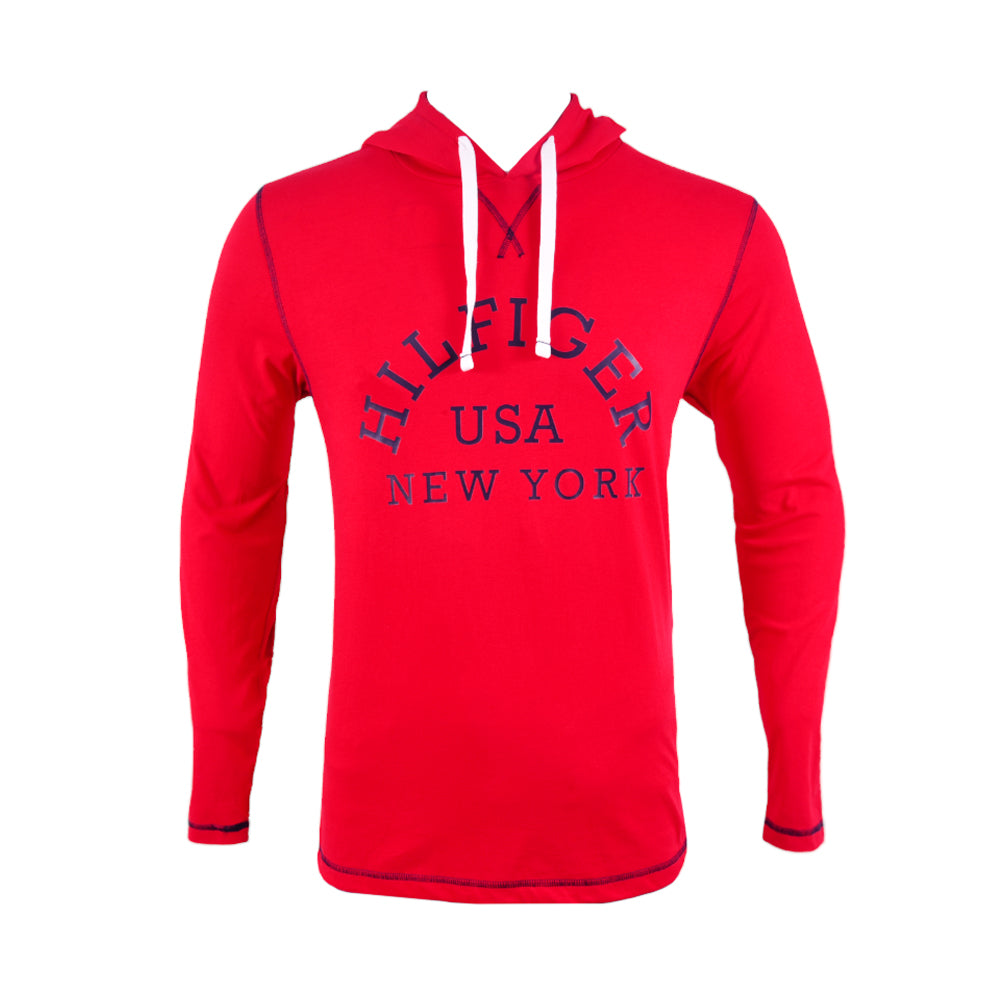 TH MEN L/S HODDIE 09T4091 RED L (IR)