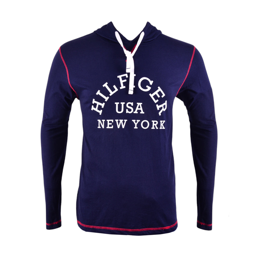 TH MEN L/S HOODIE 09T4091 NVY M (IR)