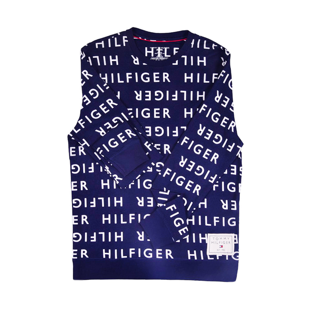 TH MEN L/S SIG SWEAT SHIRT 09T3674 NVY L (IR)