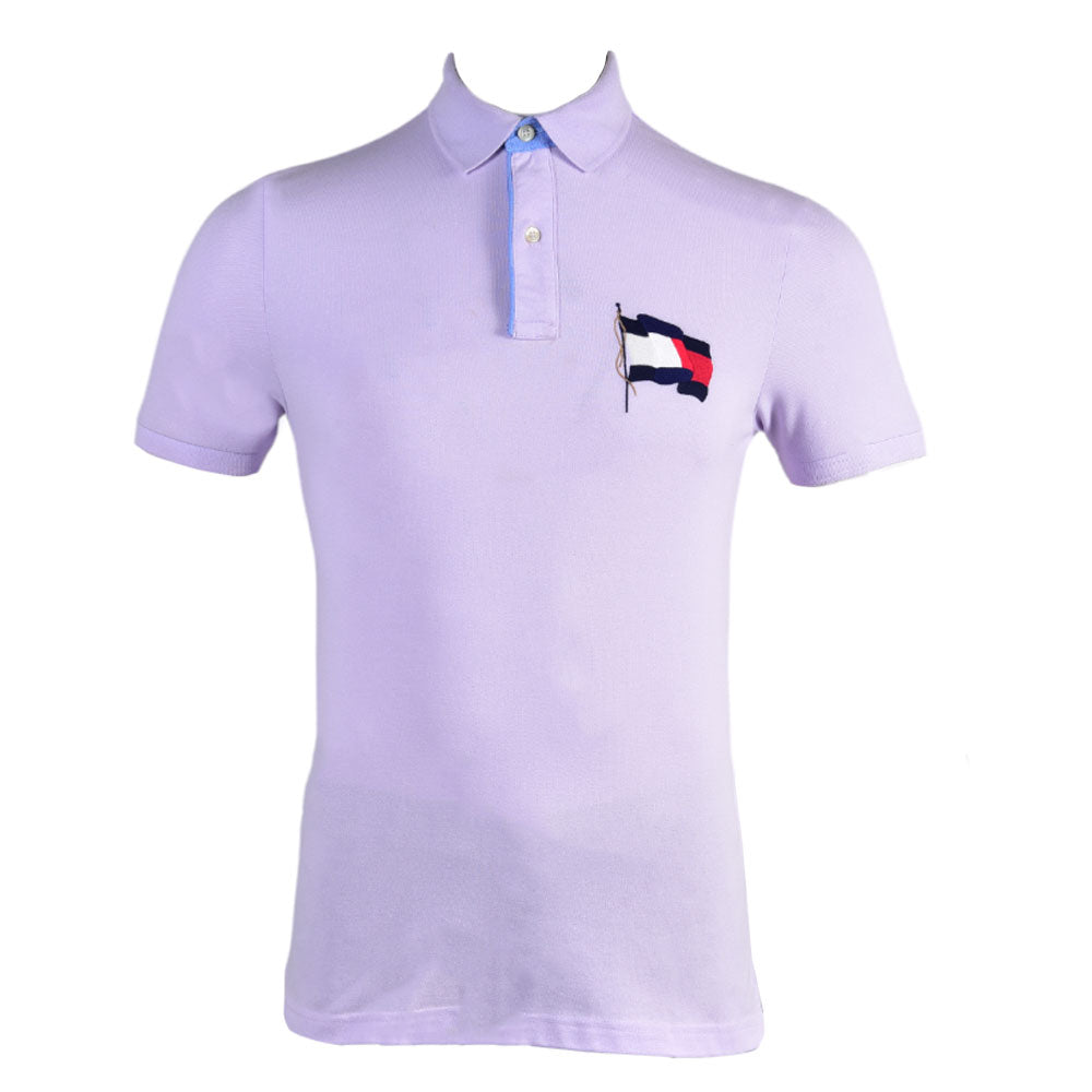 TH MEN S/S POLO  78J4777510 PURPLE L (IR)