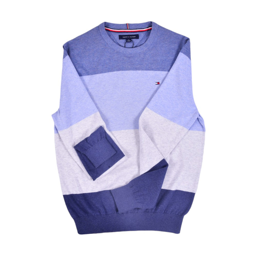 TH MEN L/S R-NECK SWEATER 78J690420 SKY L (IR)
