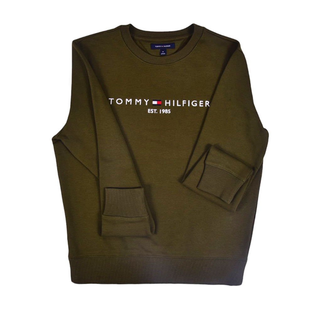 TH MEN L/S SWEAT SHIRT 78J6913701 GRN M (IR)
