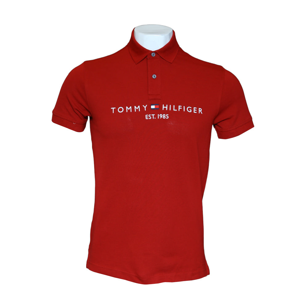 TOMMY HILFIGER MEN S/S POLO 78J6983-640 RED (IR)