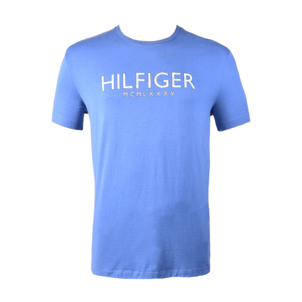 TH MEN S/S R-NECK T-SHIRT 78J6657-420 S/BLU L (IR)