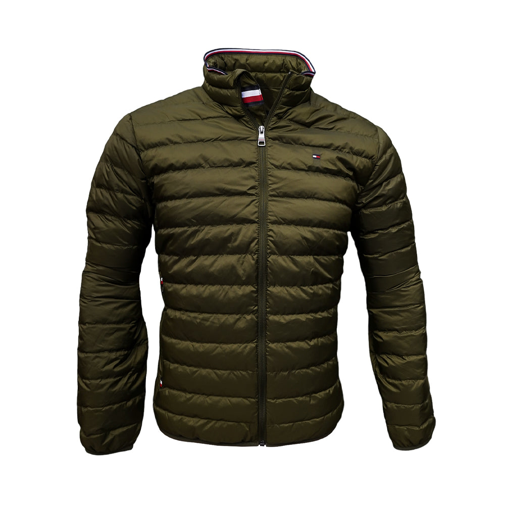 TH MEN L/S PUFFER JACKET 78J6192-701 GRN L (IR)