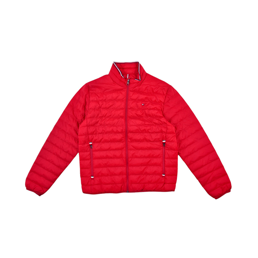 TH MEN L/S PUFFER JACKET 78J6192-610 RED L (IR)