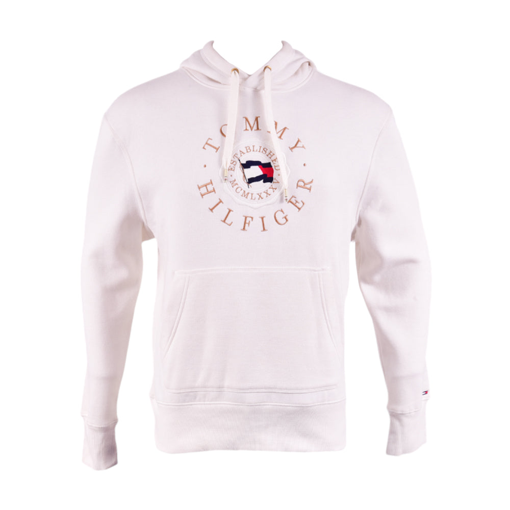 TH MEN L/S HOODIE 78J5052-100 WHT M (IR)