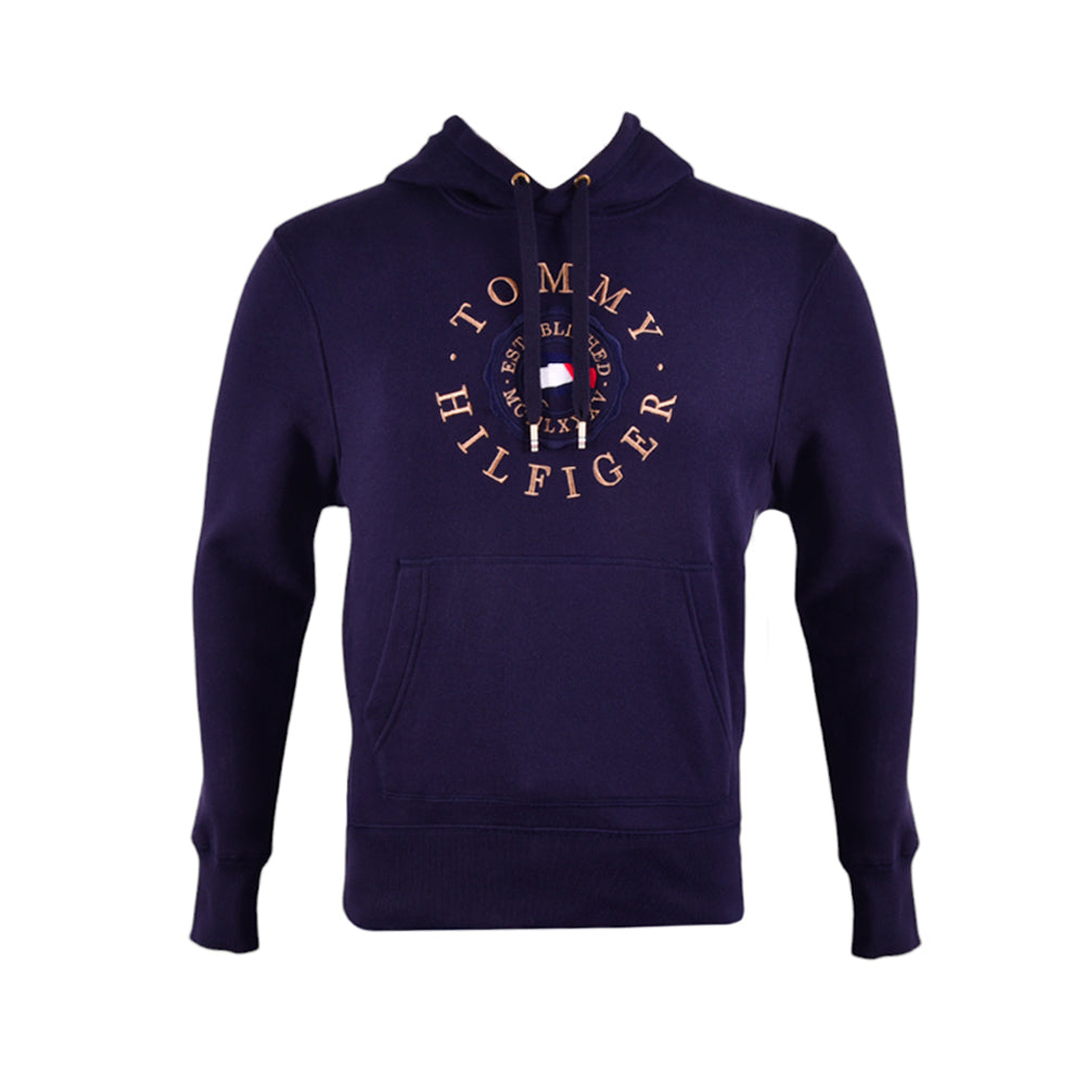 TH MEN L/S HOODIE 78J5052-410 NVY M (IR)