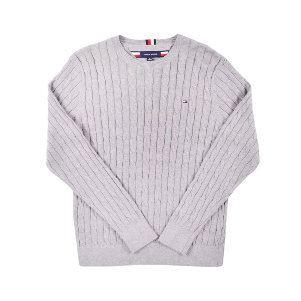 TH MEN L/S R-NECK SWEATER 78J6868-030 L (IR)
