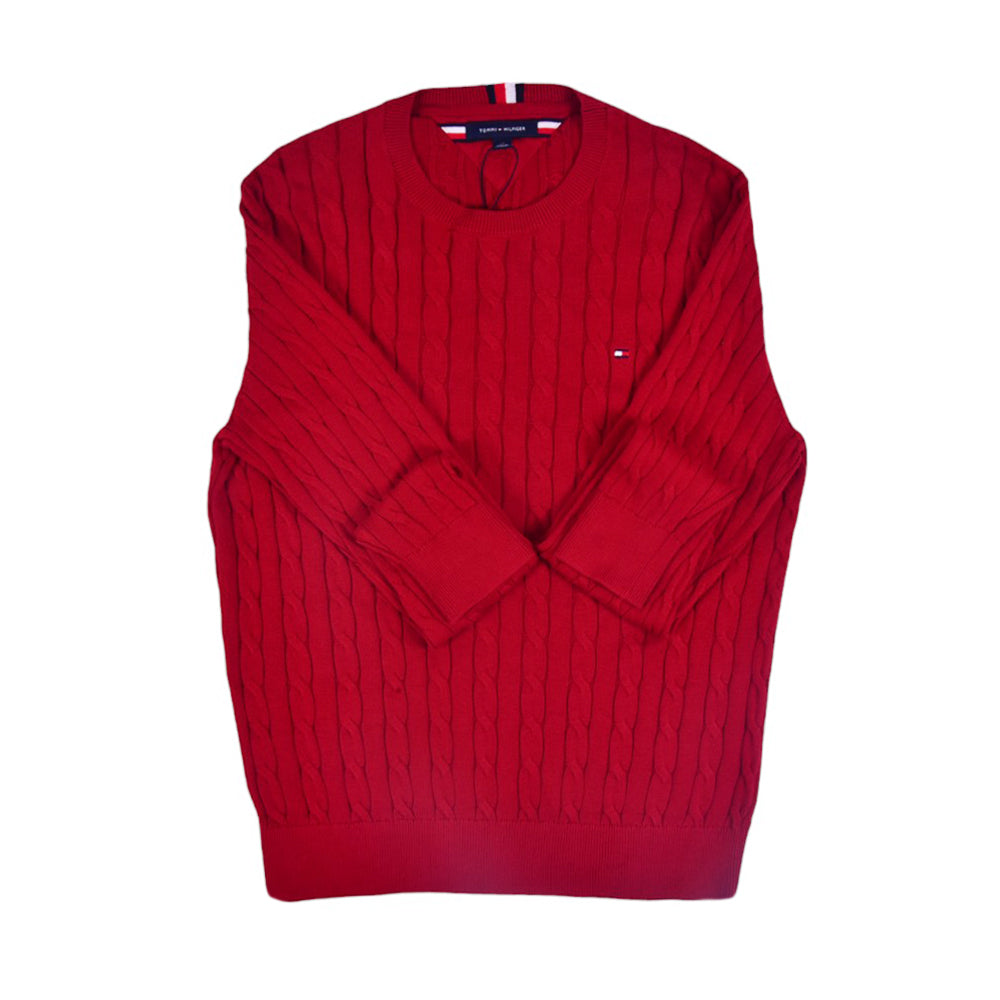 TH L/S R-NECK SWEATER 78J6868610 RED L IR