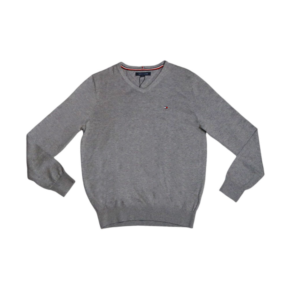 TH L/S V -NECK SWEATER 7857349004 GREY L IR
