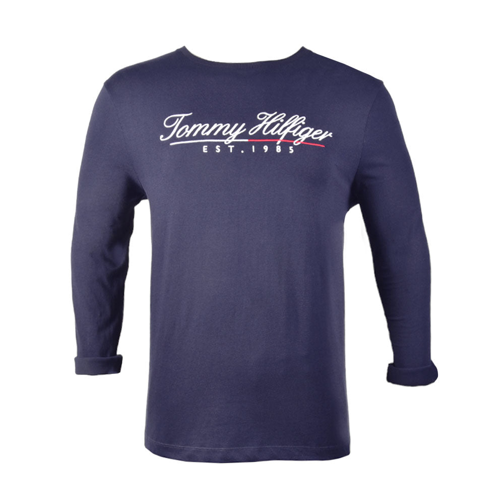 THE MEN L/S R-NECK T-SHIRT 78J7083-410 NVY (IR) M