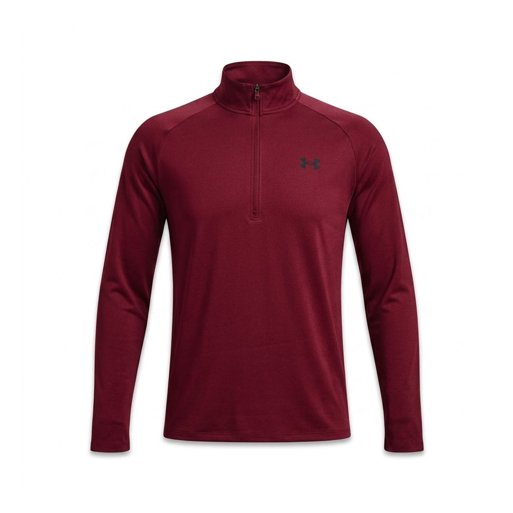 UA MEN L/S H-ZIPPER SHIRT 1328495 MHR L (IR)