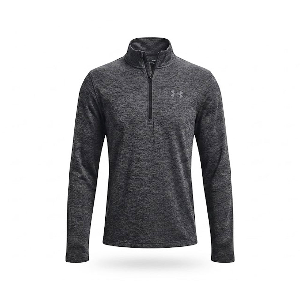 UA MEN L/S H-ZIPPER SHIRT 1328495 GRY M (IR)