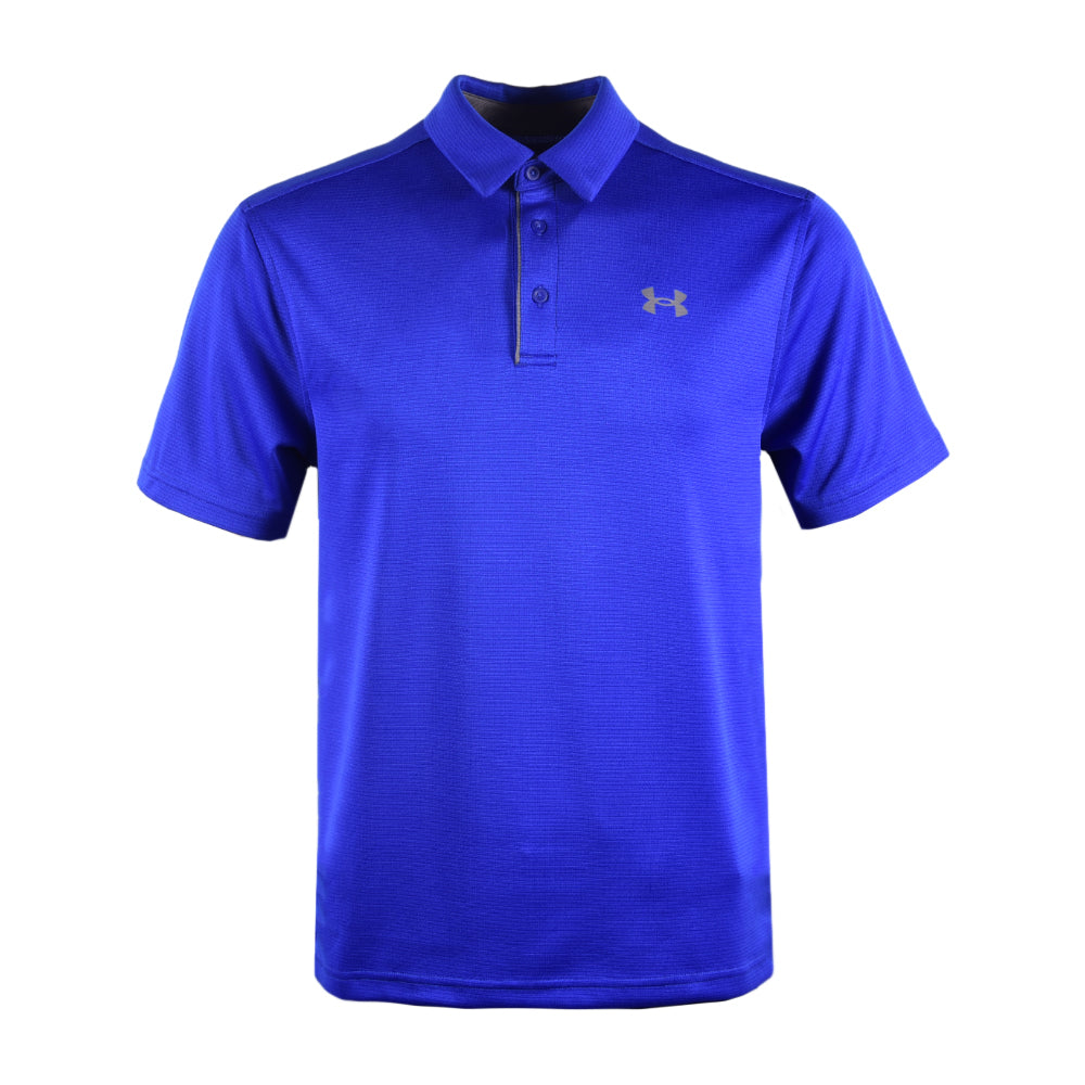 UA MEN S/S POLO 1290140 R/BLU L (IR)