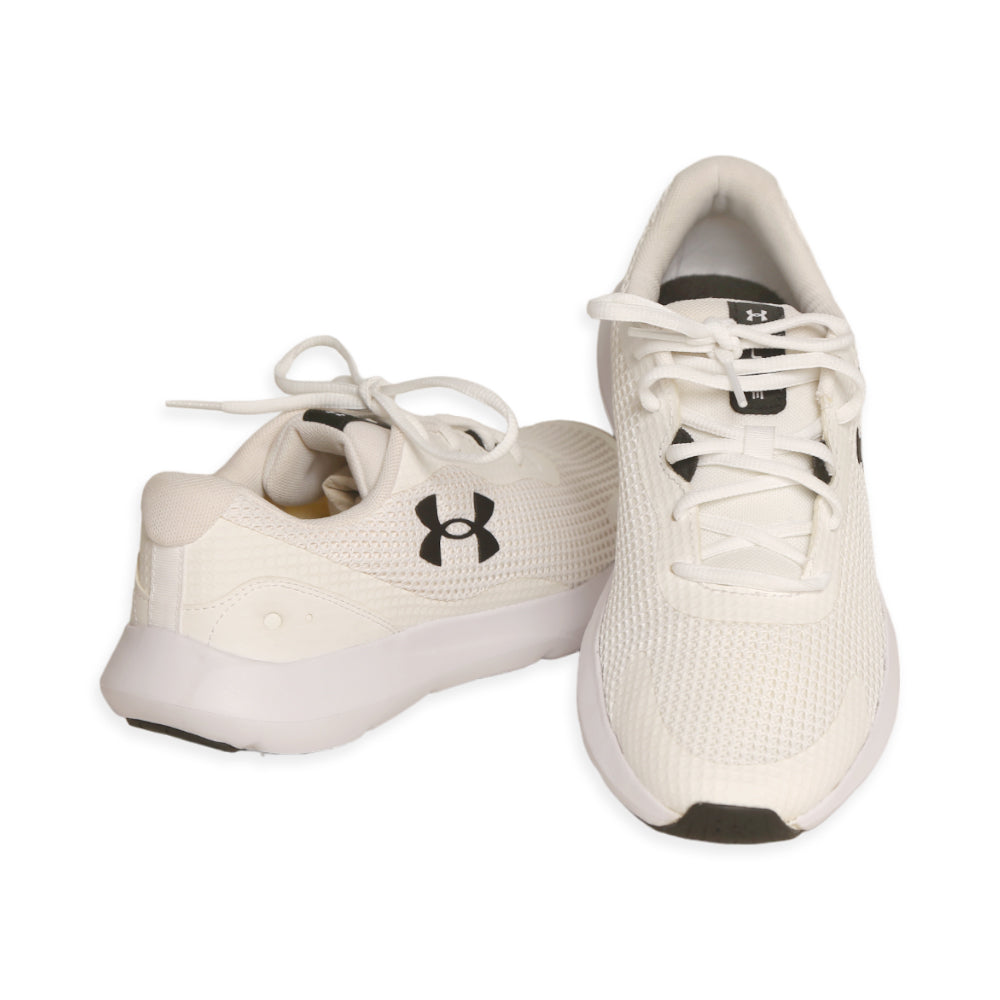 UA MEN RUNNING SHOES 3024883-100 WHT 8.5 (IR)