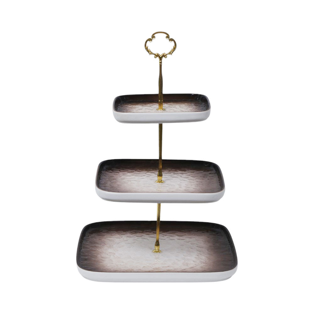 CAKE DISH CERAMIC 3 TIER K0278C-A
