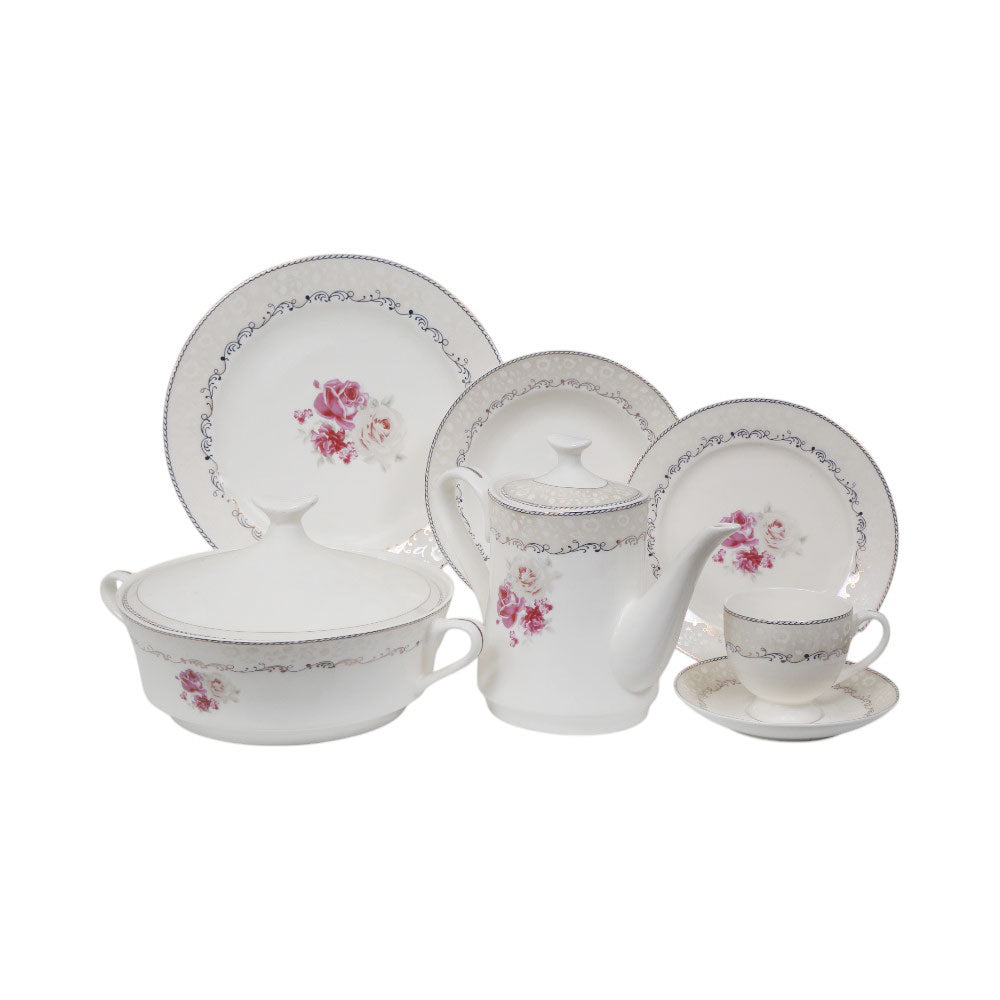 DINNER SET BONE CHINA 87 PC JN012