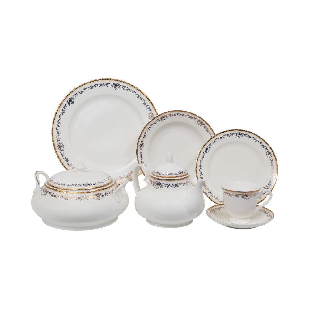 DINNER SET BONE CHINA 61PC HH004