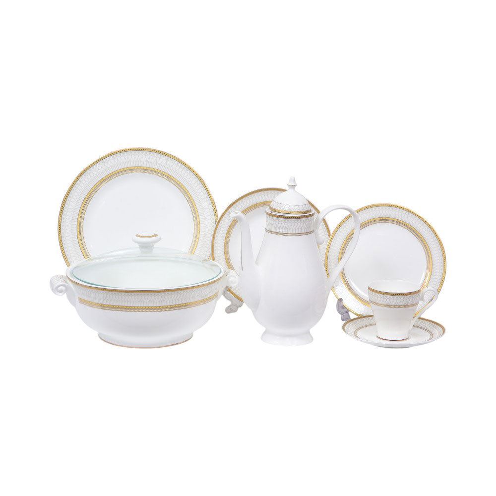 DINNER SET JOHNWOOD 87PC A21F04G