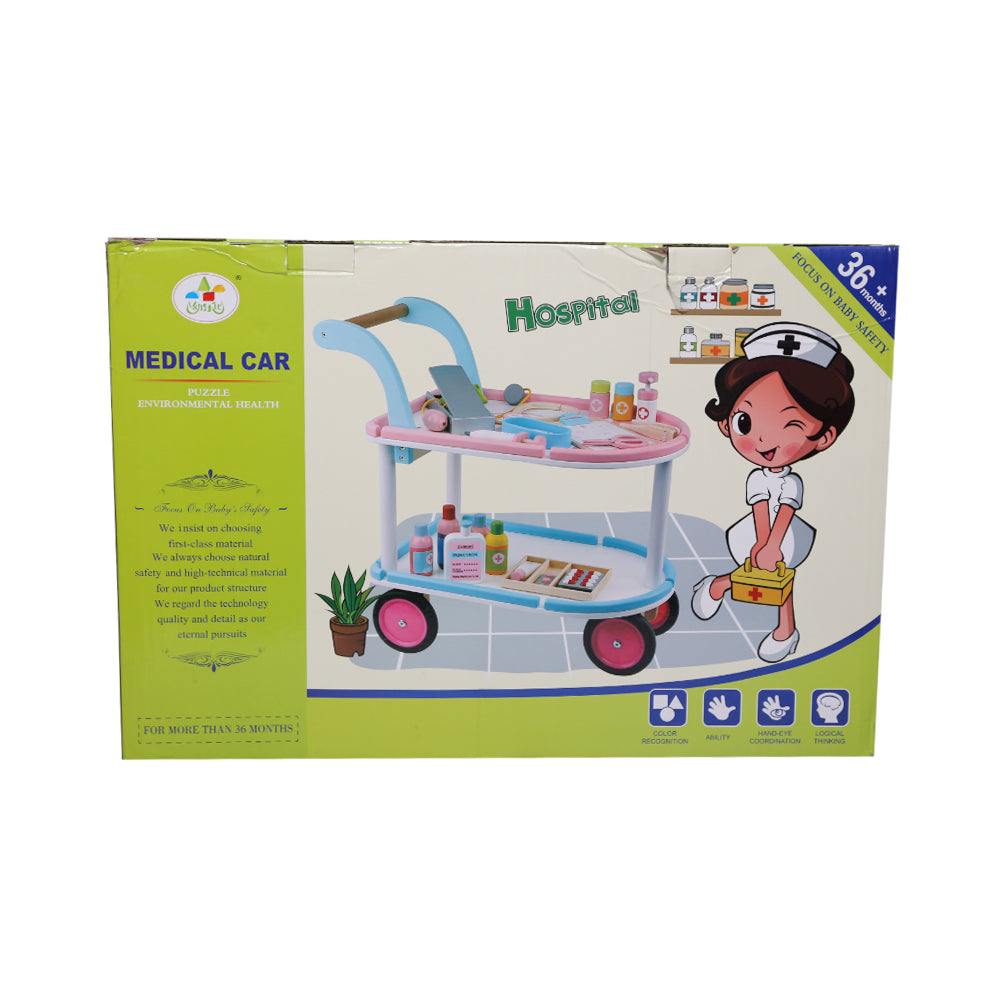 Tt7-1 Wooden Medical Trolley (3+ Year) A.I