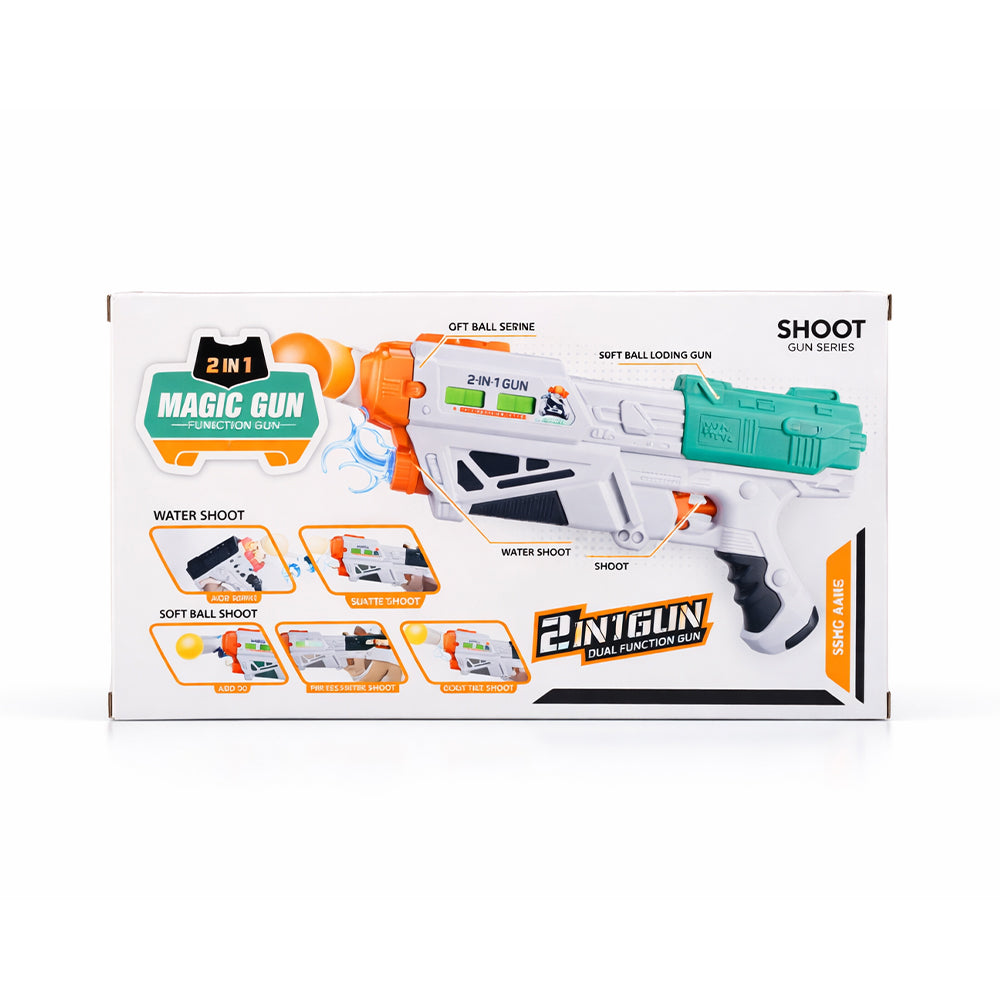 648-28 2IN1 MAGIC SHOOTING GUN (3+ YEAR) Z.B