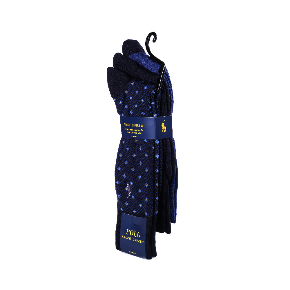 POLO DRESS SOCKS P-3 8613PK NVY (IR)