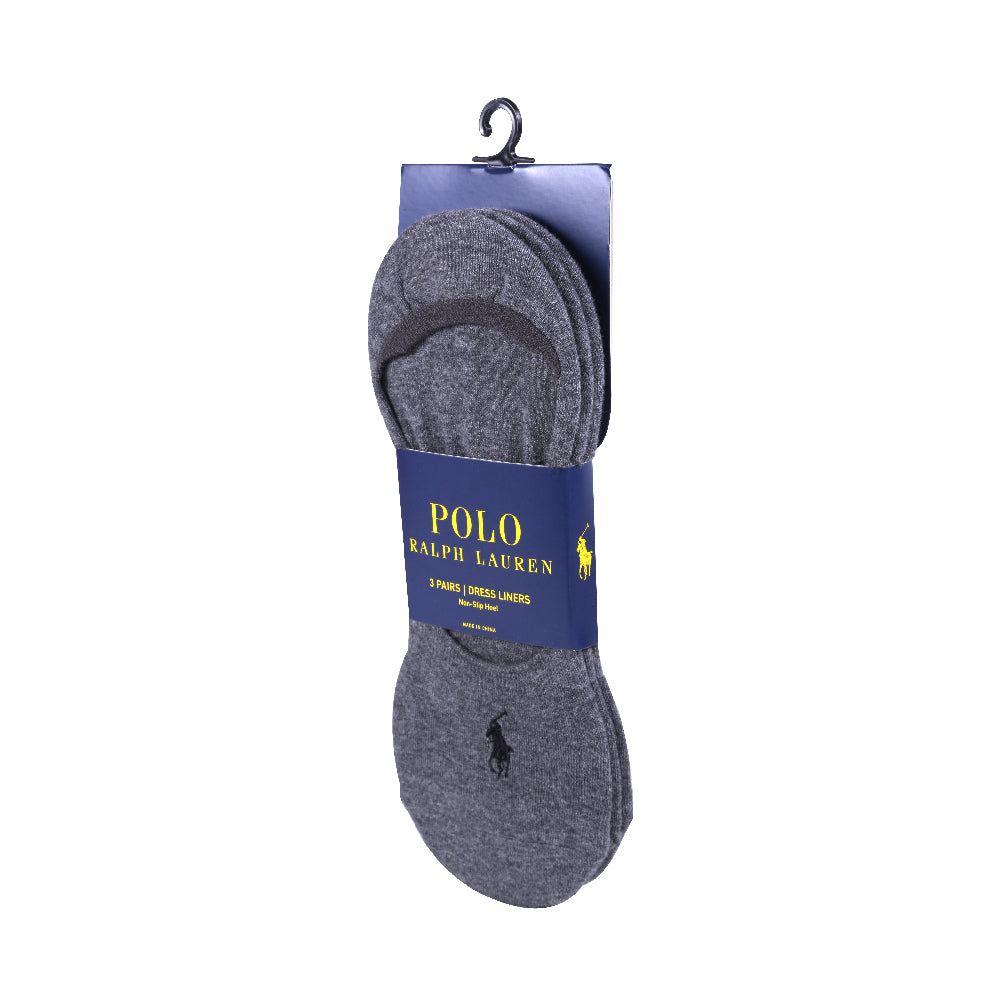 POLO LOAFER SOCKS P-3 8316PK CHRCL HTR (IR)